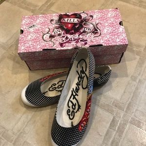BRAND NEW WITH BOX Ed Hardy slippers!